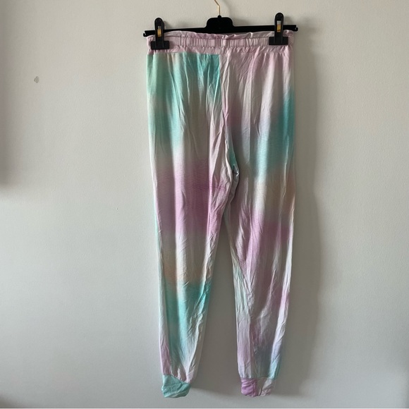 Stripe & Stare lightweight jogger lounge pants size small pastel tie dye soft - Picture 3 of 3